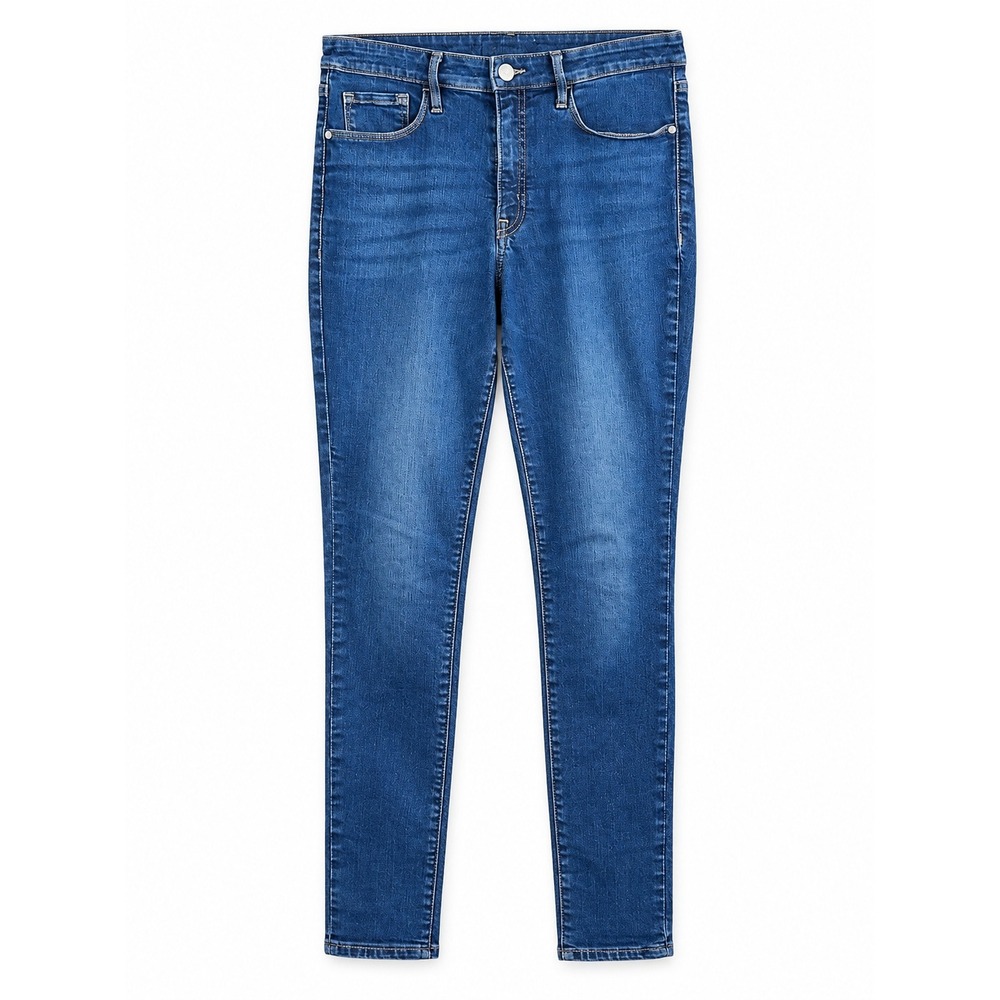 Athleta Women's Size 12 Medium Wash Skinny Jeans Stretch Denim